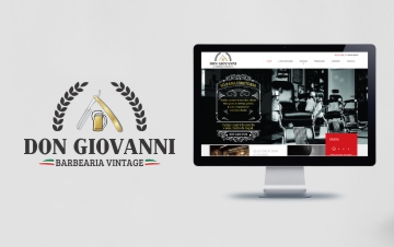 Criação de logo/logomarca da Empresa Don Giovanni – Barbearia Vintage em Niterói - RJ